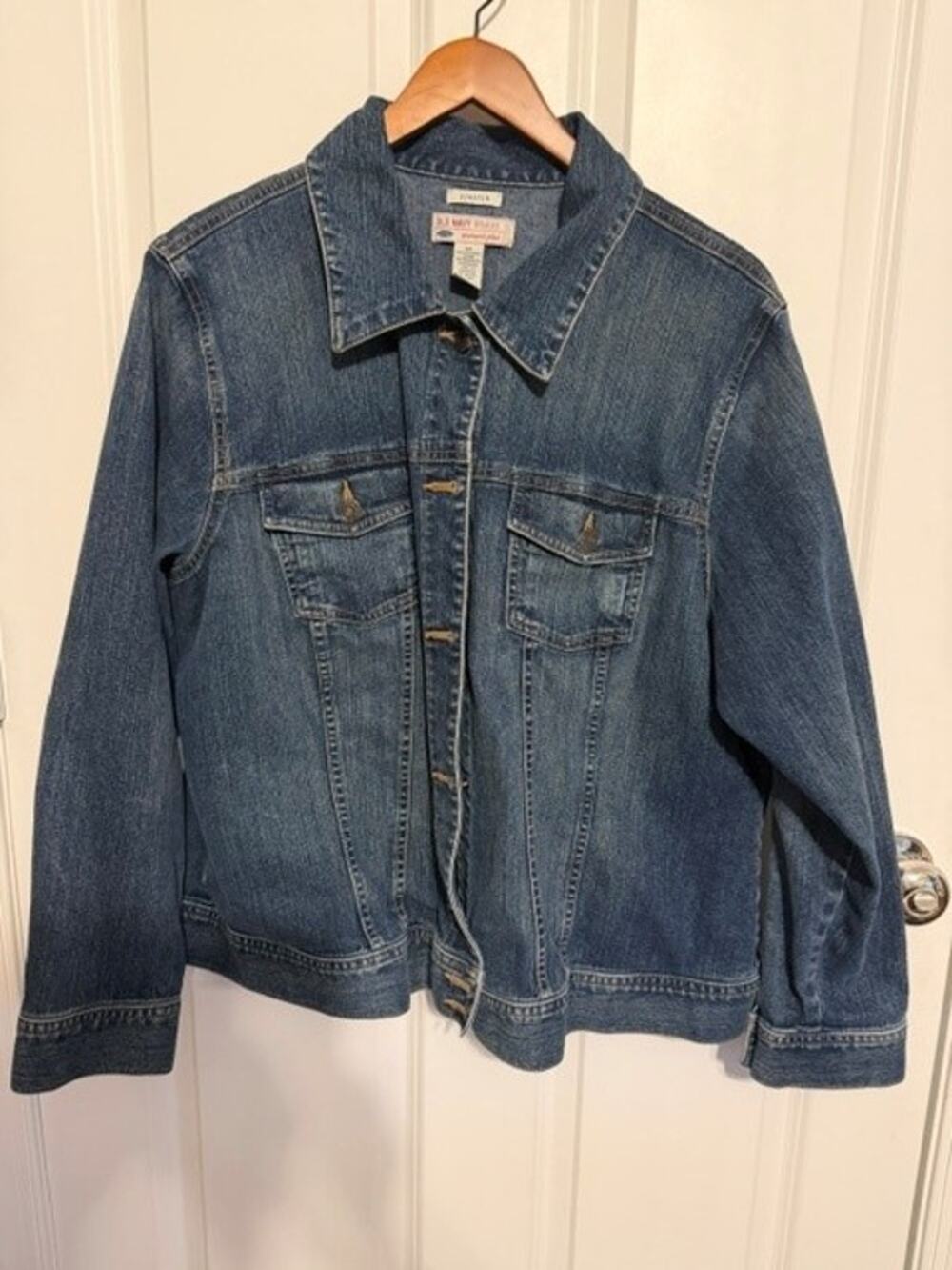 Old Navy Women's Stretch Dark Blue Jean Jacket 2X